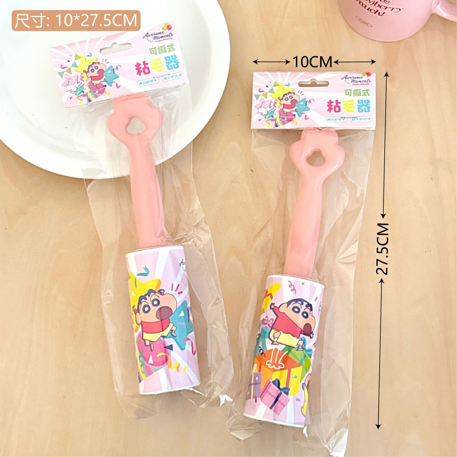 Crayón pequeño nuevo autorizado conjunto de pegador de pelo de alumno rodillo pegador de pelo para mascotas en el hogar artefacto de pegado de pelo