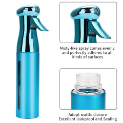 300ml Electroplated Spray Bottle, Beauty Salon Director High-Pressure Continuous Spray Bottle, 84 Disinfectant Ultra-Fine Disinfectant Spray Bottle