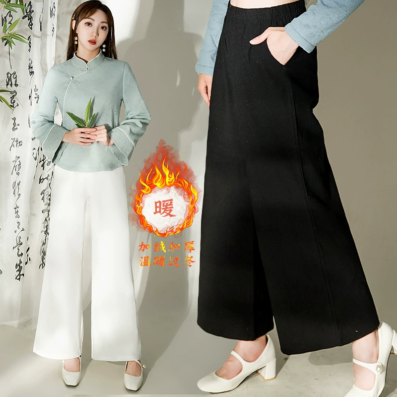 9103 Настоящие повседневные брюки утолщенные женские брюки на флисовой подкладке