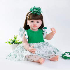 Cross-border simulation baby changeable clothing 22 inches 55 cm reborn doll dress cute fashionable short-sleeved dress