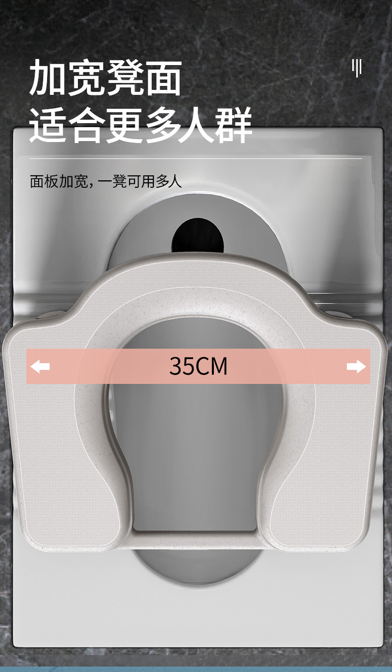 Children's squat toilets and toilet bowls have been replaced with toilet chairs. Pregnant women use toilet stools. Anti-slip, simple and thickened toilet stools for the elderly undefined