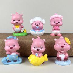 New Korean Little Beaver Rubie Cute Cartoon Doll Girl Heart Blind Box Creative Gift Desk Ornament Model