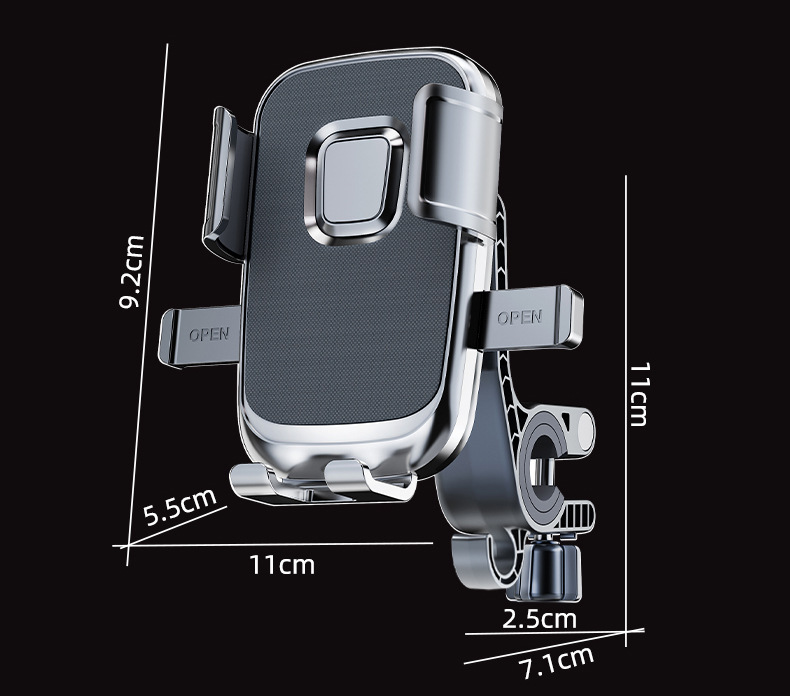 Newly Upgraded Universal Motorcycle and Tricycle Handlebar Phone Holder That Doesn'T Shake
