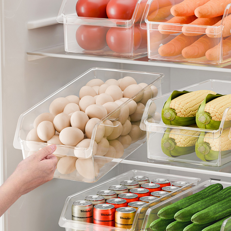 食品級冷蔵庫収納ボックス鮮度保持ボックスキッチン野菜果物専用整理神器冷凍卵餃子ボックス|undefined