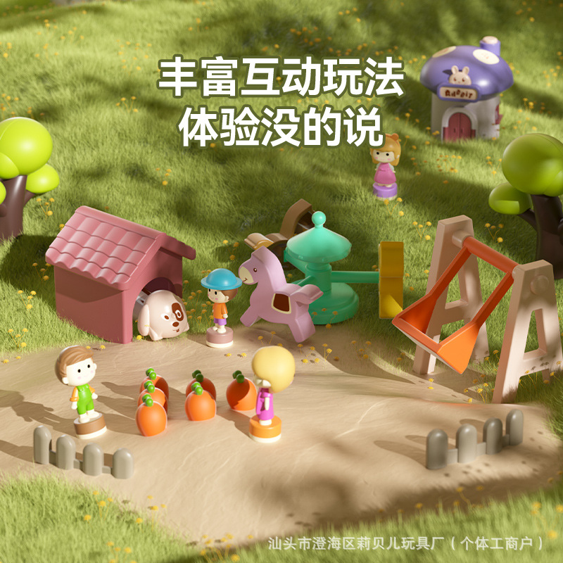 Paraíso sorpresa para niños, niña de la ciudad, juego de la casa, juguete, mundo de cuento de hadas, muñeca pequeña, castillo magnético de dibujos animados image 5