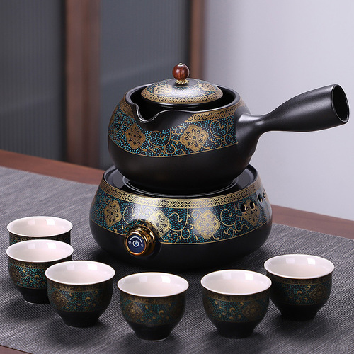 Hao Feng Steam Tea Cooker, Tea Pot Set, Home Automatic Tea Maker, Ceramic Electric Stove, X