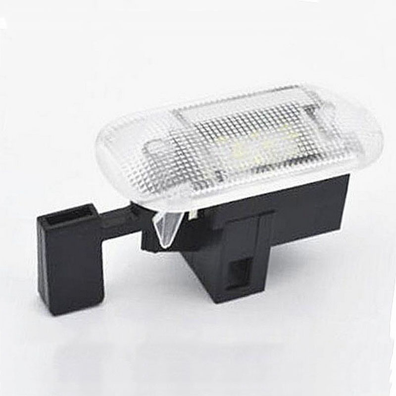 2 license plate lights, 18 LED white lights, suitable for Volkswagen Beetle 02-05, Golf 98-06, and Touran 03-13