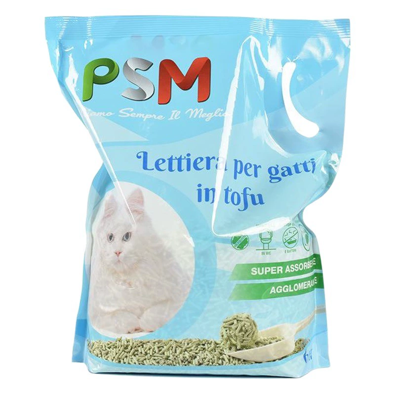 Итальянский PSM Оригинальный растительный тофу кошачий пометок кошачий дезодорант кошачий песок Оптовая продажа товаров для домашних животных кошачий песочный горшок