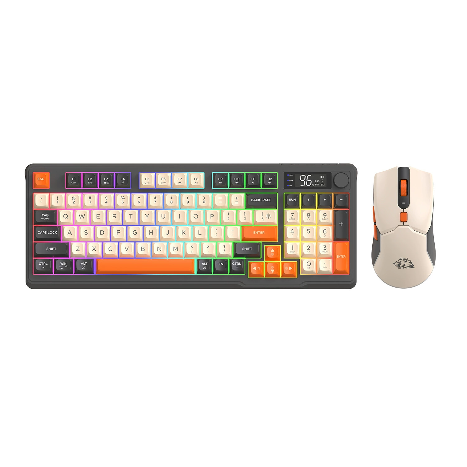 Беспроводной набор для игр: механическая клавиатура, мышь, T96, Bluetooth