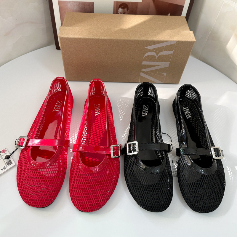 Za2025 New Women's Black Versatile Pointed High-Heeled Stiletto Strap Shoes