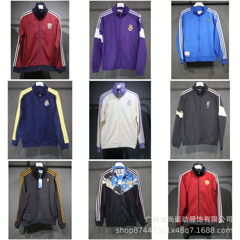 Man Utd jacket, M size, windproof long-sleeve pre-match training wear, football wear, casual sportswear, Man Utd jersey wholesale
