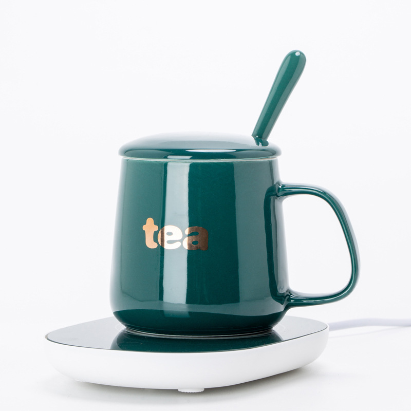 55 grados Taza de temperatura constante Taza de cerámica de aluminio Taza de café Taza de aislamiento de calor Taza de agua plana Taza de agua mayorista