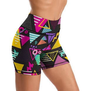 I 10870 Geometric Print Capri Leggings �׺�ӡ����ִ��ѝ�W