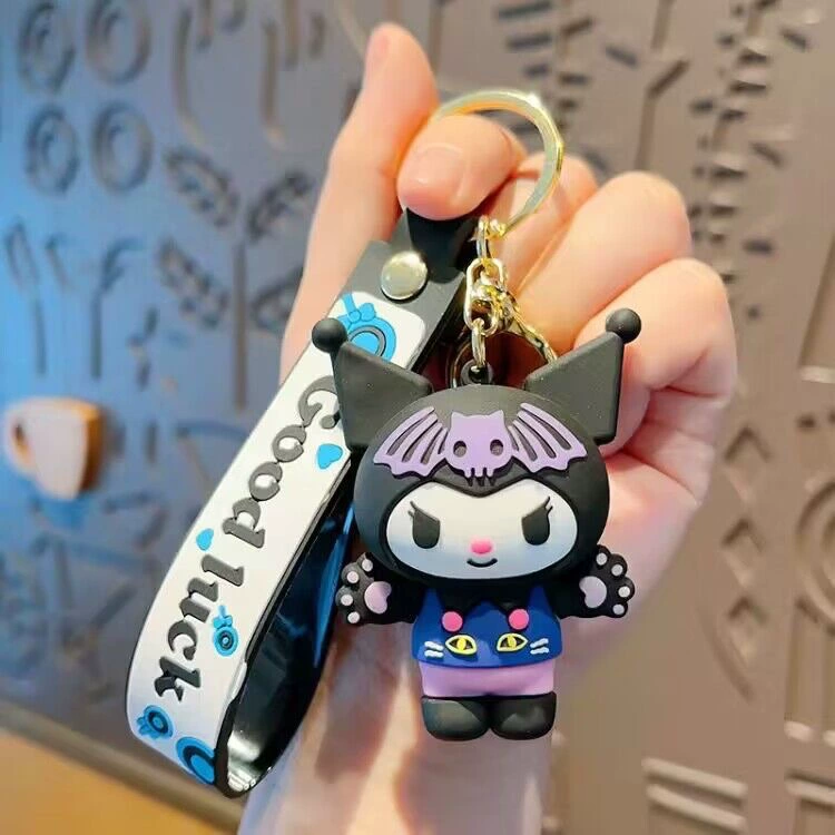 Кулон на брелке (Sanrio) Набор милых силиконовых подвесок — мягкие резиновые талисманчики, подарок на день рождения, различные персонажи