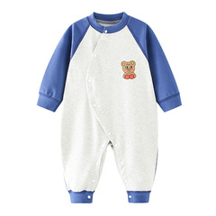 嬰兒連體衣春秋裝新生兒衣服純棉春季睡衣男寶寶秋冬套裝哈衣爬服