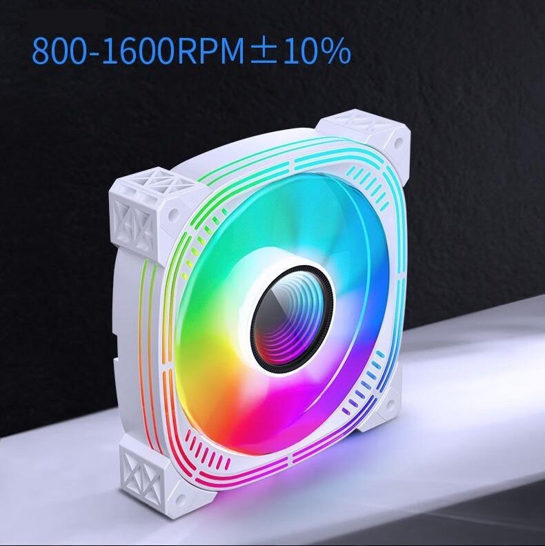 プリズム2世代デスクトップパソコン筐体ファン12cm ARGB PWM幻彩温調ファン大風量静音|undefined
