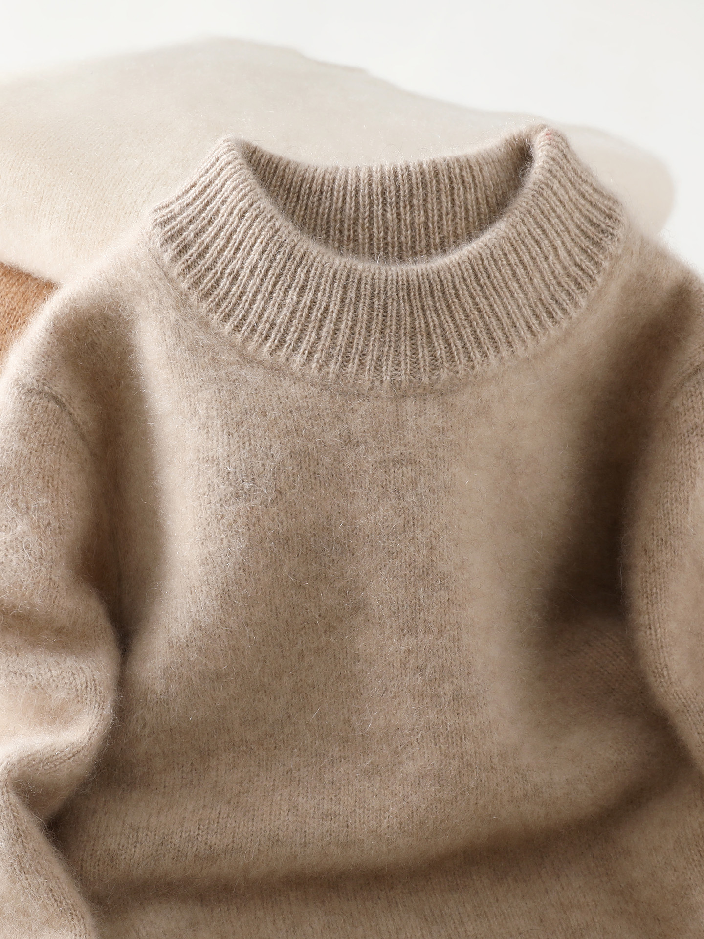100% Wool Pullover Sweater for Kids, Boys and Girls, Knitted Base Layer Sweater for Medium and Large Children