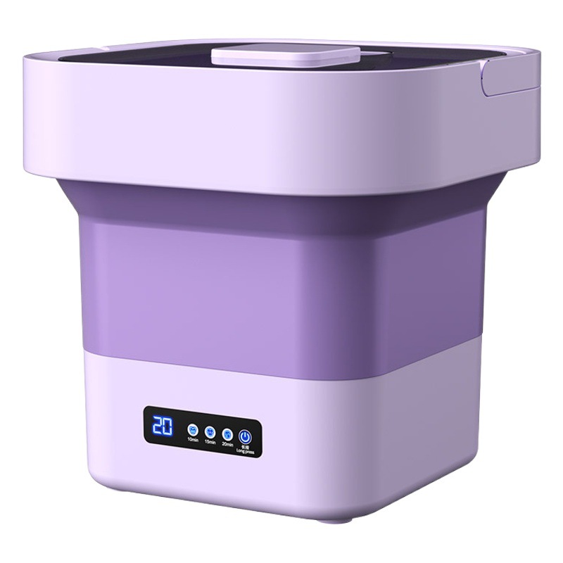 Hogar pequeño plegable lavadora Bebé Ropa interior lavado integrado estudiante dormitorio mini lavadora transfronteriza