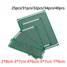 25/30/31/32/34/40pcs�p��PCB��DIY�f���׼�2x8 3x7 4x6 5x7 7x9