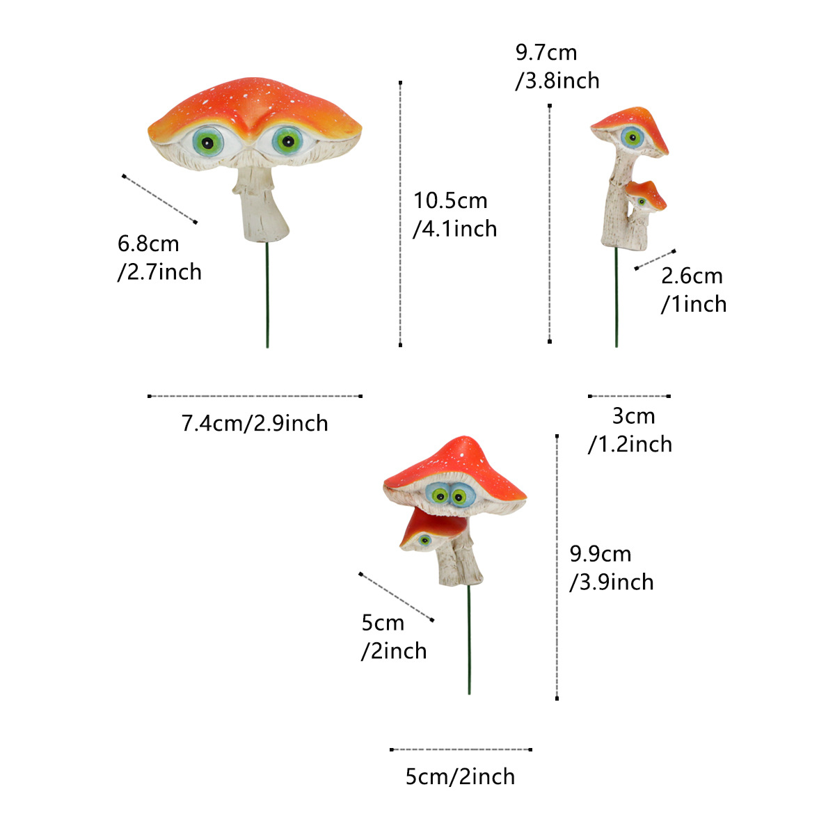  outdoor garden landscape mushroom decorations home garden lawn garden bonsai micro landscape mini ornaments