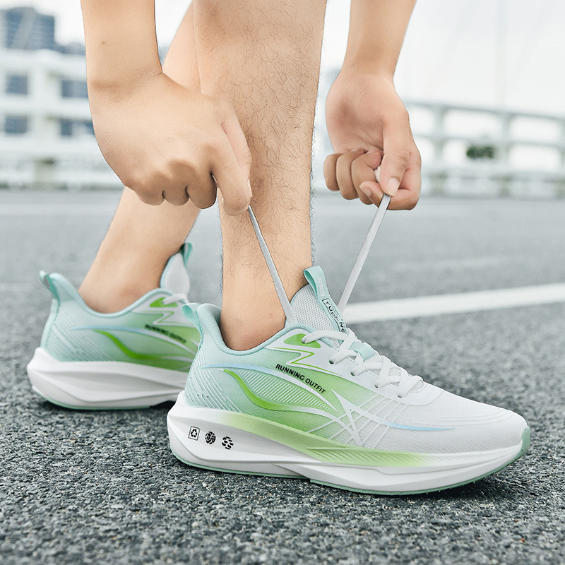 Student High School Entrance Examination Sports Professional Shoes Standard Training Shoes Men's Sports Shock-Absorbing Running Shoes Carbon Plate Running Shoes Long Jump Shoes