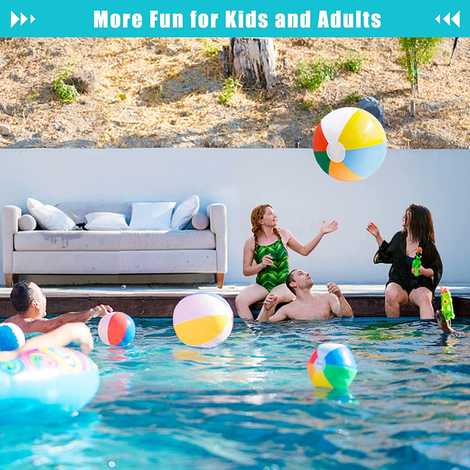 Inflatable beach water polo ball PVC for adults play in water