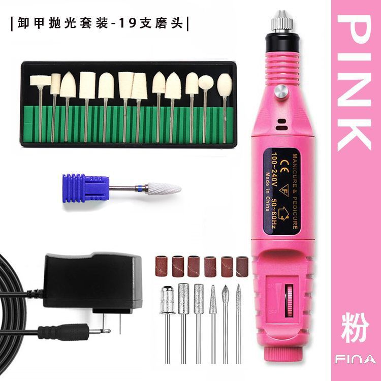 Lijadora de uñas portátil, lijadora de pulido y tallado de uñas, pluma de regulación de velocidad eléctrica, pluma de rectificado de uñas portátil