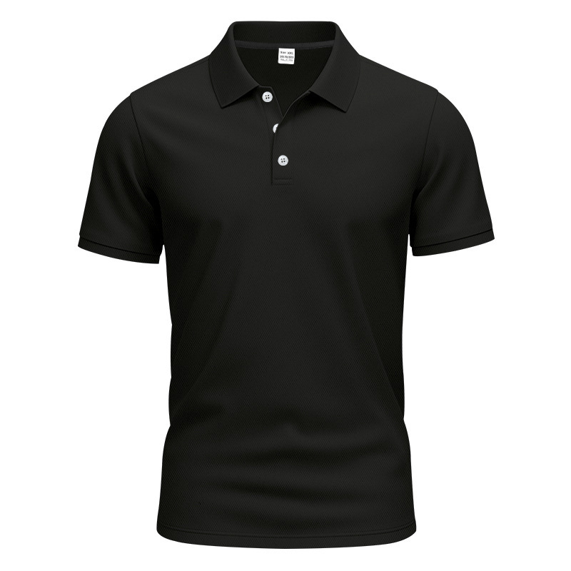 Camisa POLO de polo de secado rápido simple para hombres europeos y americanos transfronterizos, caballero de golf, solapa suelta y transpirable, manga corta