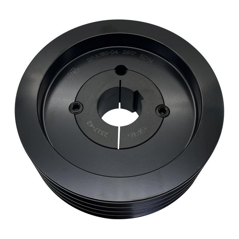 CPT欧标锥套皮带轮SPA180-04配2517锥套四槽皮带轮a型风机皮带轮