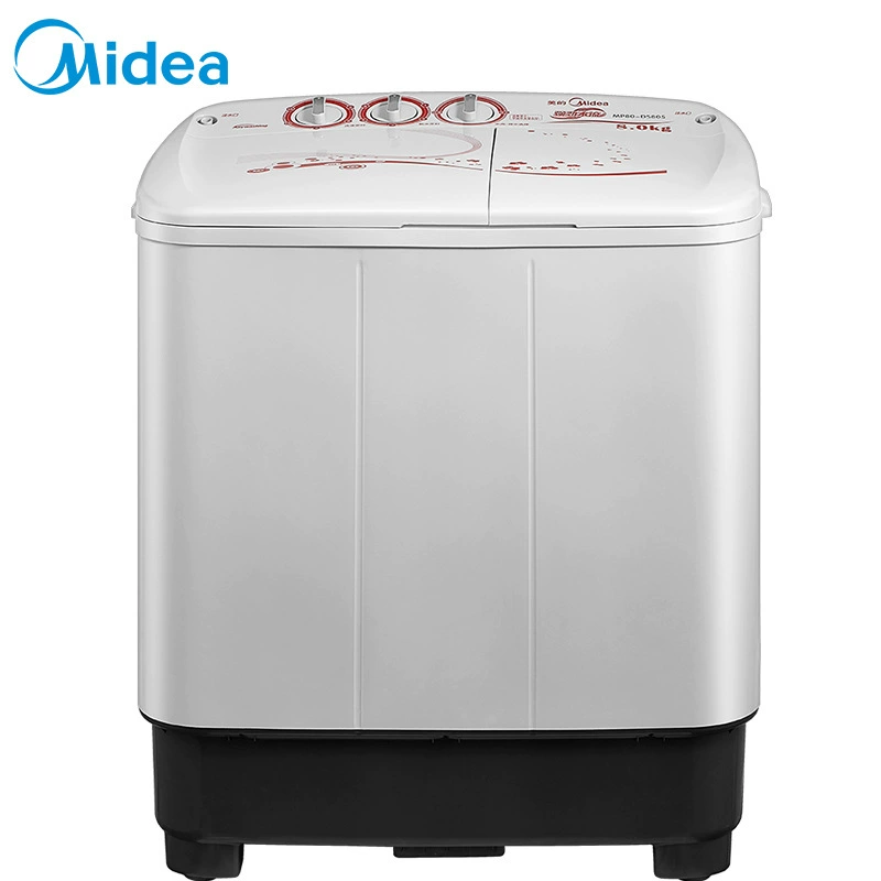 Стиральная машина с двумя баками Midea емкость 8 кг полуперваяционная двойная ба́ха с двумя цилиндрами большая мощность стиральная машина домашняя мини-ключ