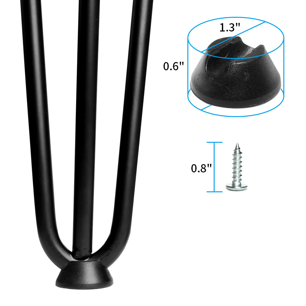 Simple 2 palos 3 palos soldadura automática mesa de alambre de hierro pierna de alambre de hierro Amazon hierro horquilla mesa pierna palillos pierna