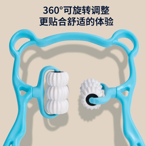 6-wheel multifunctional manual cervical spine massager neck neck roller neck clamp shoulder and neck massager factory