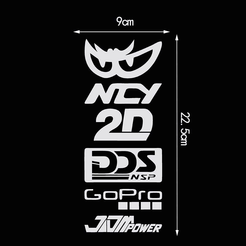 Motorcycle Helmet Reflective JDM Laser SHOEI Logo Car Sticker_voghion.com