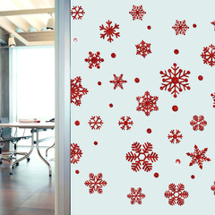 New Year Glitter Snowflake Stickers Shop Glass Window Decoration Stickers Door Stickers Christmas Decoration Painting XH6238