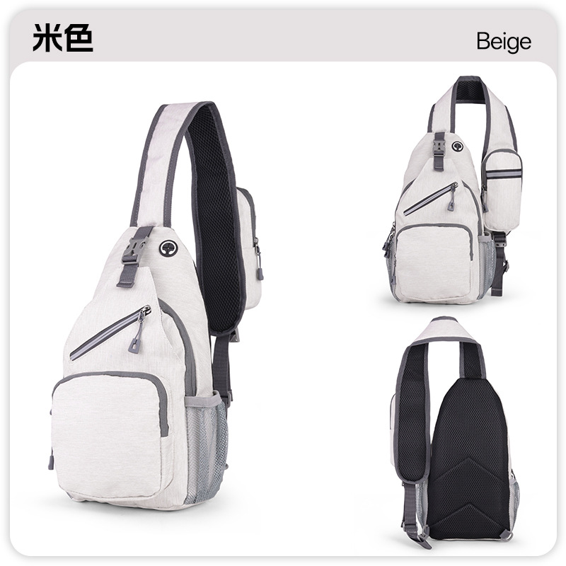 Bolso de pecho casual personalizado transfronterizo al aire libre para hombres Oxford tela nocturna mochila de hombro de moda amplia bolso de hombro