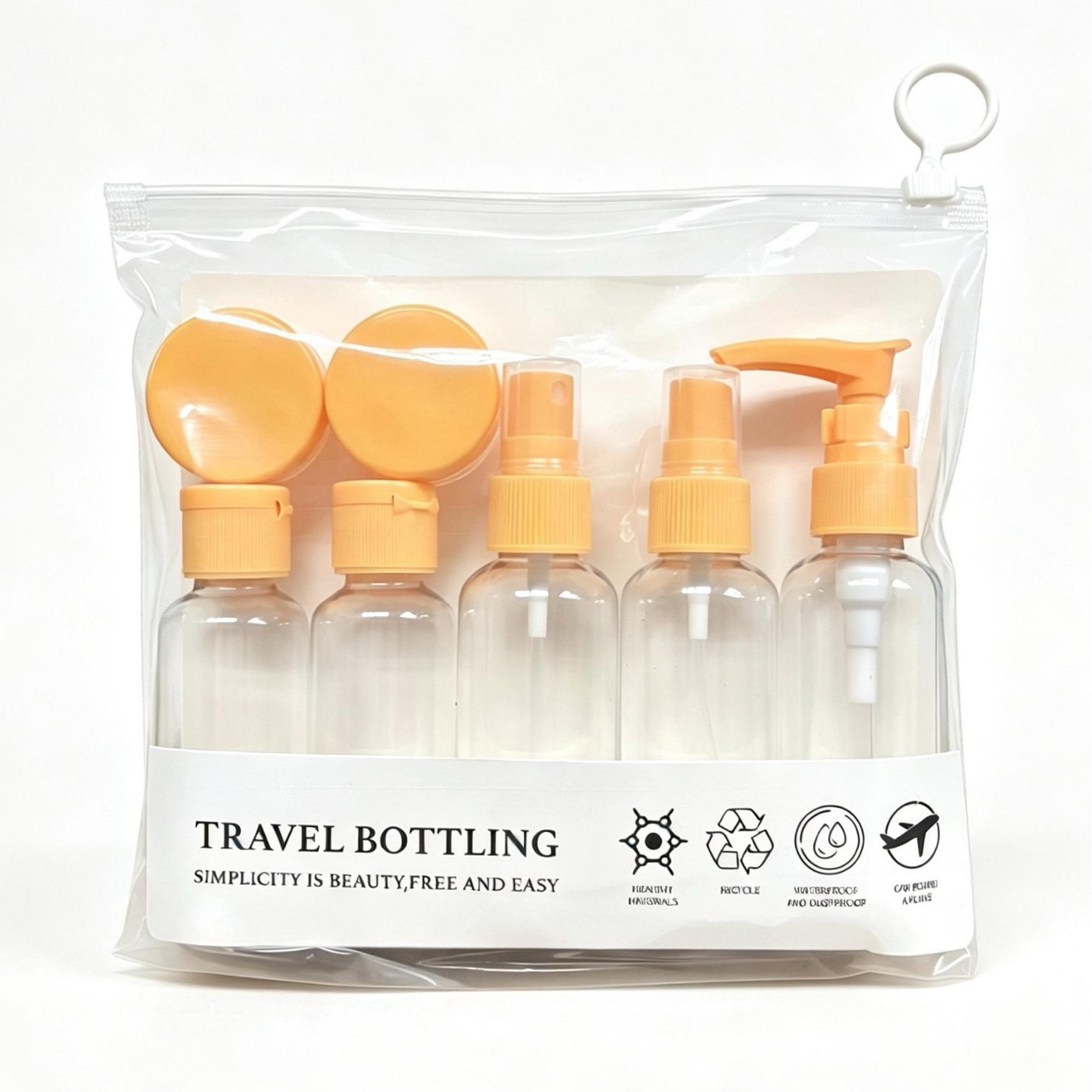 Botella de transporte conveniente para productos de cuidado de la piel, botella de aerosol de aceite esencial de crema de viaje
