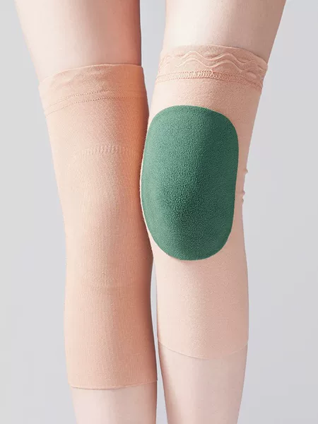 Modal 30CM leg and knee warmers with folded edges, fleece-lined for warmth, non-slip, unisex knee and leg protectors for cold weather