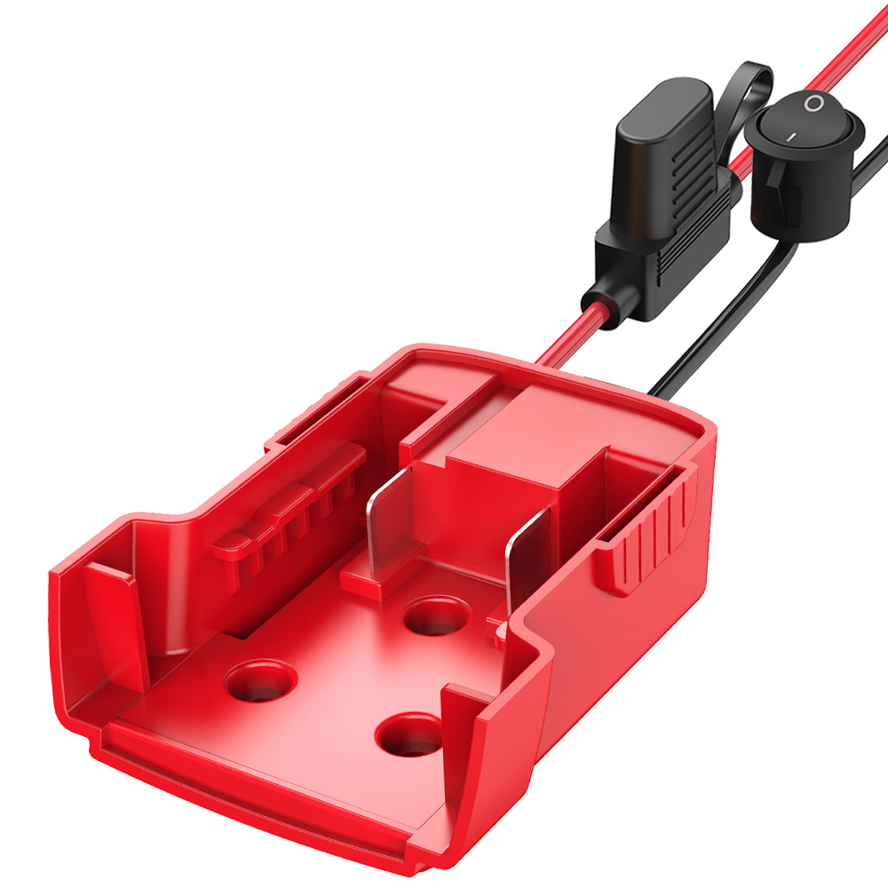 Milwaukee para batería de litio Miwage 18V DIY con adaptador de cable conector de adaptación de descarga externa