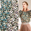 Custom manufacturer 2021 new pattern Digital printing Broken flowers Chiffon Fabric Spring and summer Dress Women's wear Latest fashion