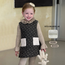 维木童装女童连衣裙2025新款洋气小公主冬装儿童公主裙女宝宝裙子