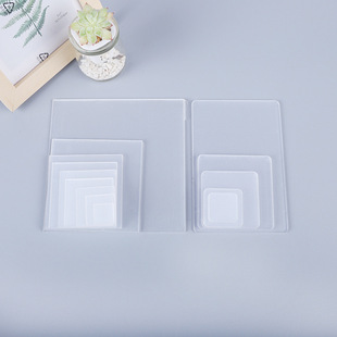 high transparent acrylic plate handmade diy making refrigerator sticker material 3mm square can be customized size shape