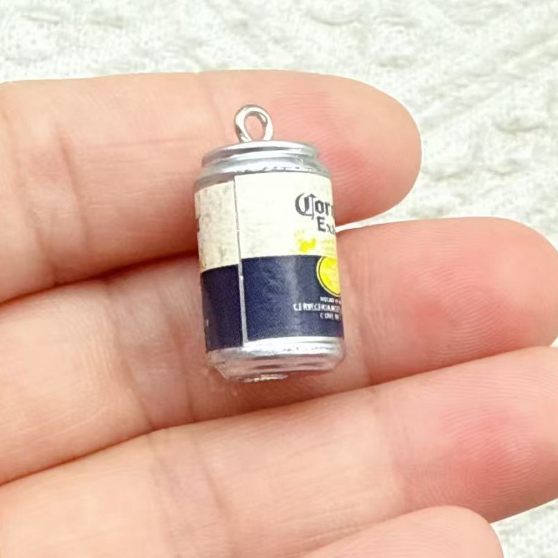 DIY 模擬缶飲料ボトルキーホルダーアクセサリー小さなギフトミニボトル靴アクセサリー|undefined
