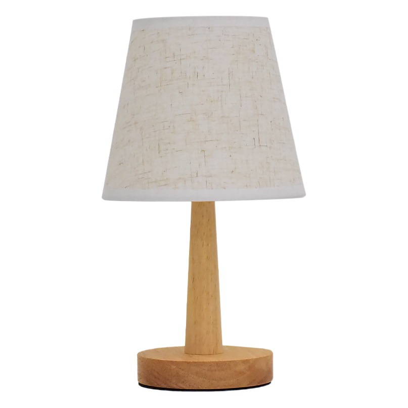 Lámpara de Mesa Nórdica de Madera, Decoración Creativa para Dormitorio, Lámpara de Noche LED con Control Remoto, Luz de Ambiente para Dormir