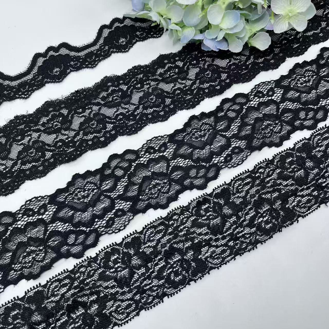Black lace elastic sexy underwear