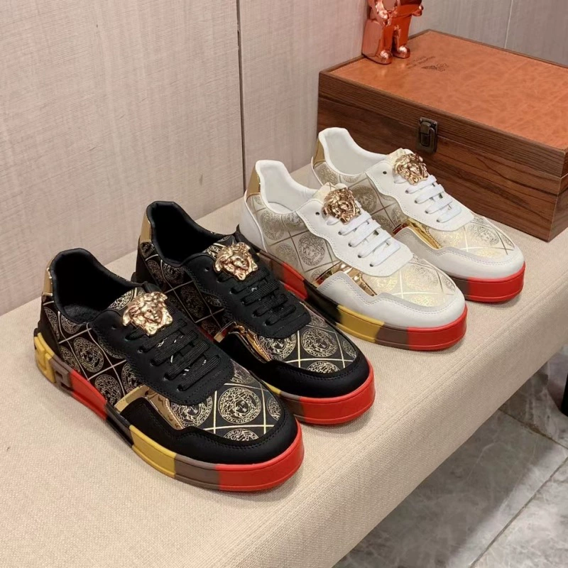 Европейская станция 2024 весна и лето новая methesa металлическая голова мужская обувь высокого класса нескользящая доска прилив индивидуальная кожаная повседневная обувь