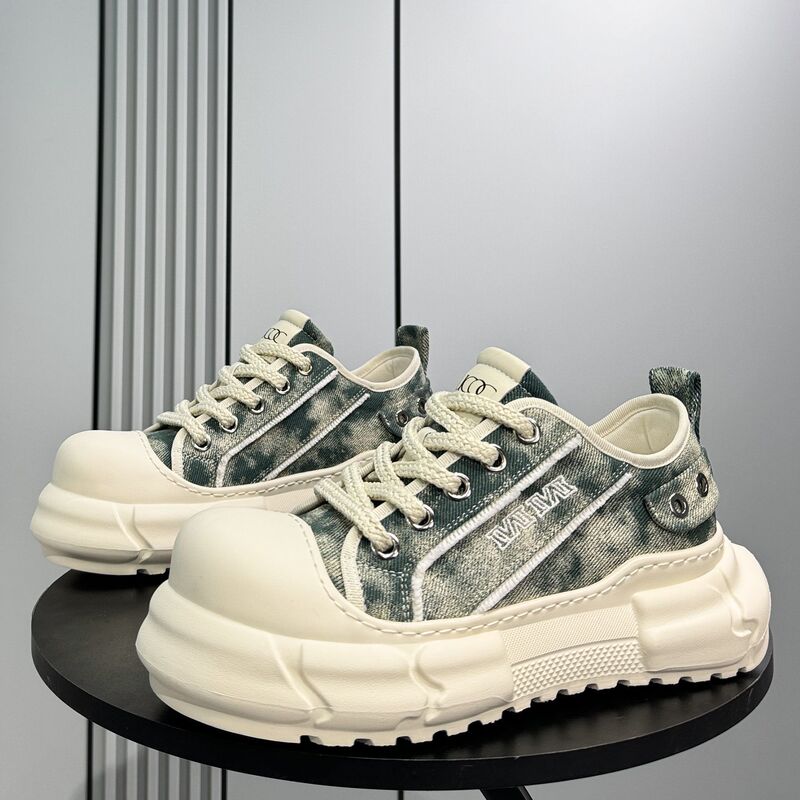Men's Chunky Sneakers 2025 New Summer Breathable Trendy Shoes Men's Dad Shoes Thick-Soled Height-Increasing Casual Shoes