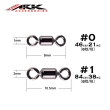 日本产ARK转环路亚竞技8字环连接器八字环快速强拉力钓鱼配件