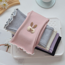 春秋款女童打底裤纯棉韩版加厚不加绒秋裤洋气中大童儿童长裤外穿