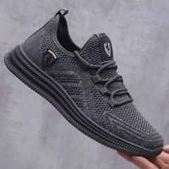 【Preferred】8106 Men's Knit Manufacturer Wholesale Men's Shoes Casual Shoes Knit Shoes Breathable Shoes Fabric Shoes Men's Shoes