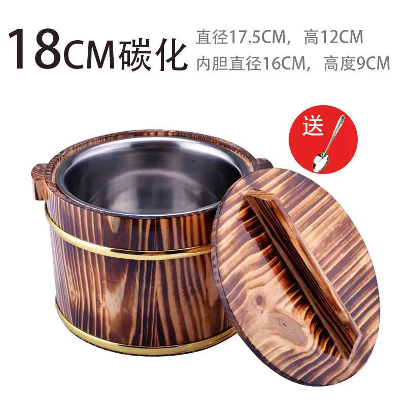 送料無料木樽ご飯樽レストランホテル風味GU樽ご飯樽小ご飯樽寿司樽蓋ご飯断熱樽|undefined